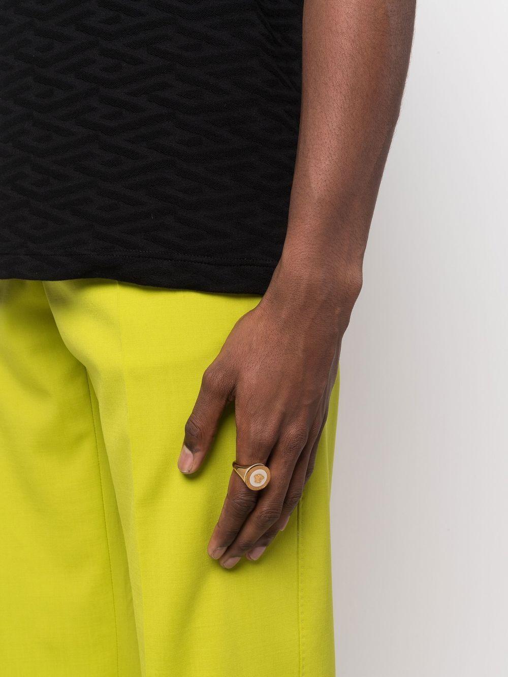 VERSACE Enamel Medusa Ring