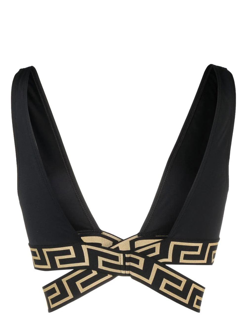 VERSACE Greca Border Bikini Top