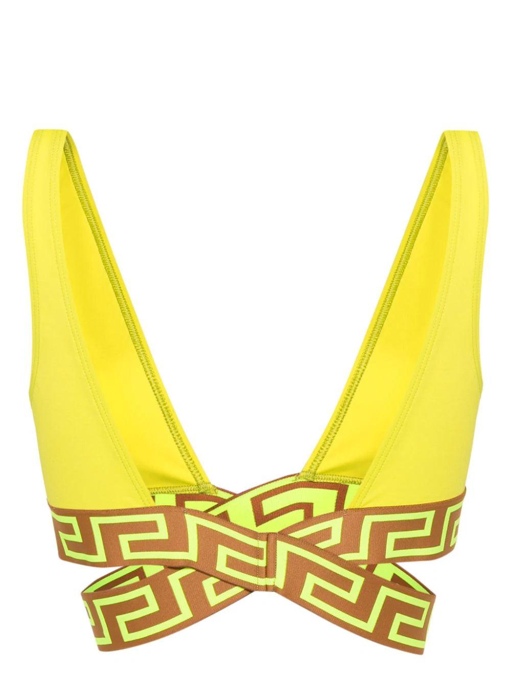 VERSACE Greca Border Bikini Top
