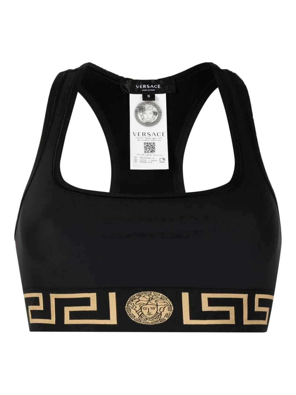 VERSACE Greca Border Gym Sports Bra