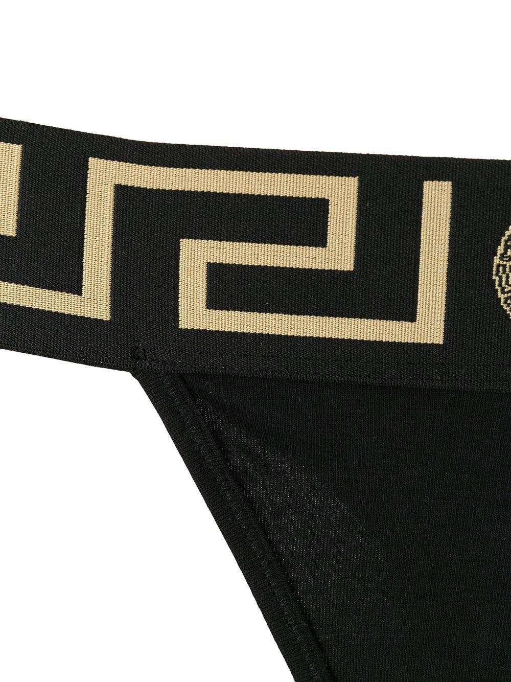 VERSACE Greca Border Thong