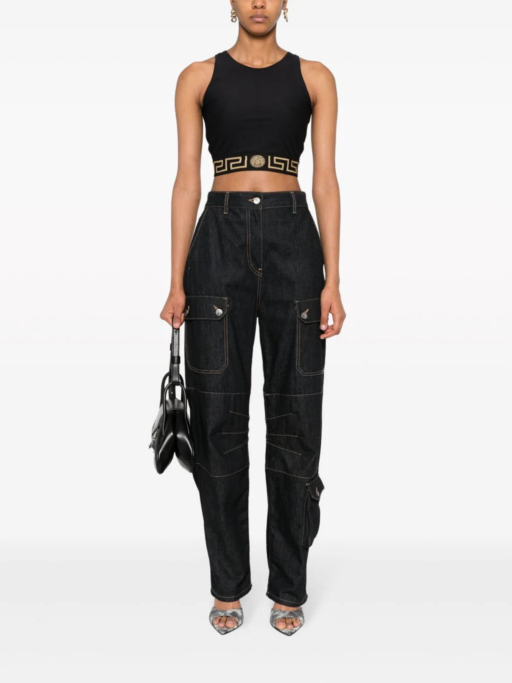 VERSACE Greca Bralette Top