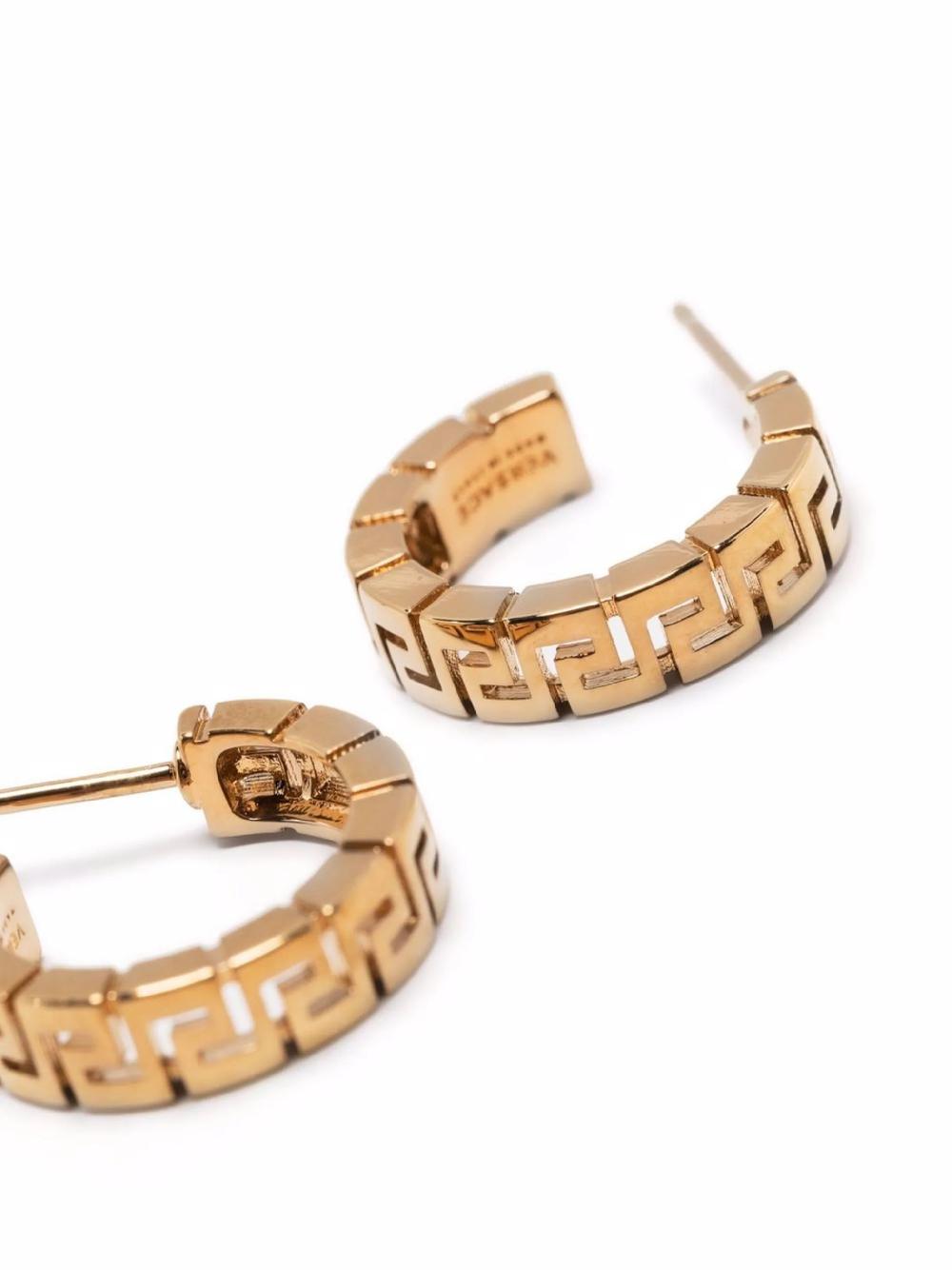 VERSACE Greca Hoop Earrings