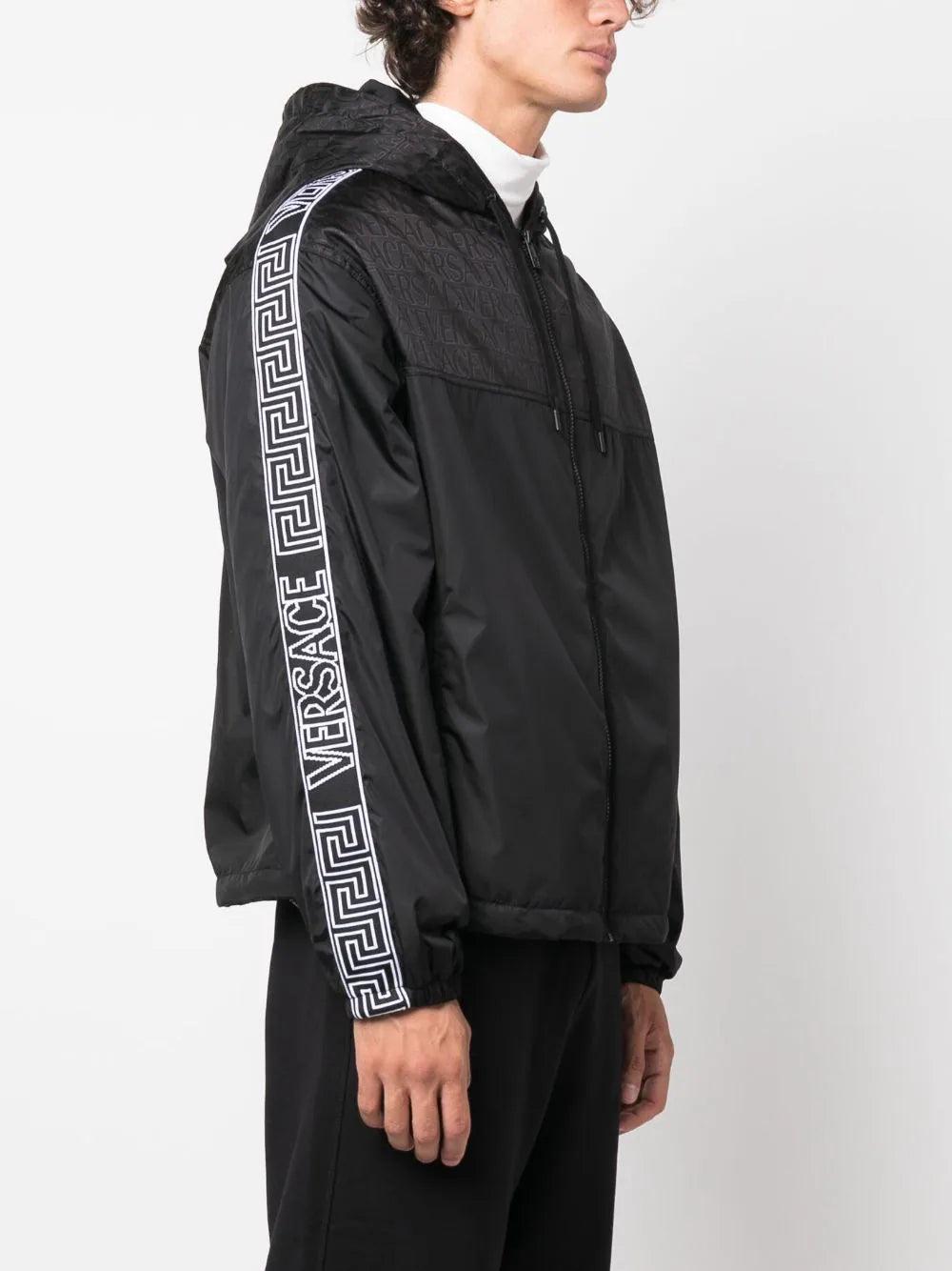 VERSACE Jacquard-logo Hooded Jacket