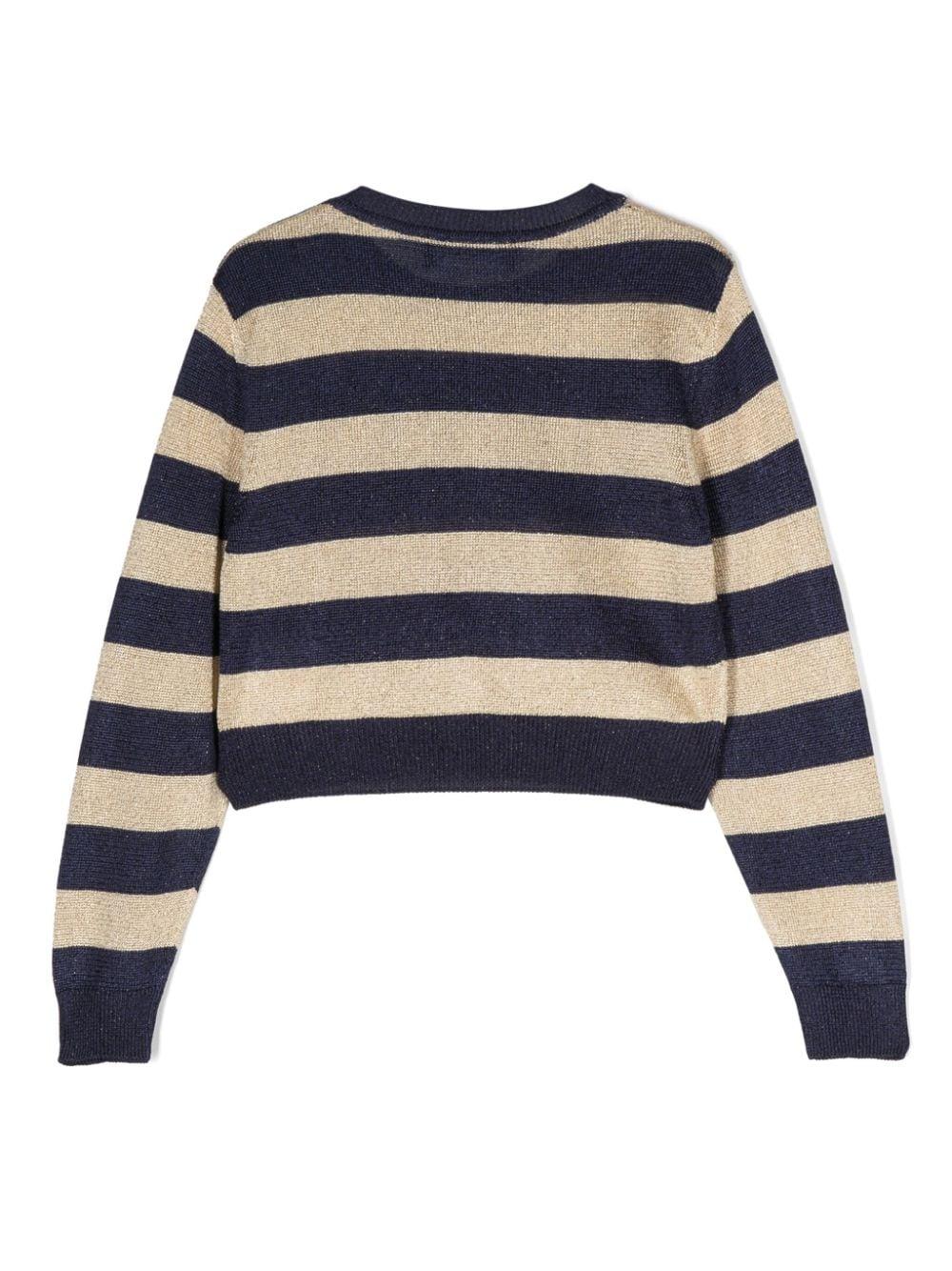 VERSACE Kids Nautical Stripe Kids Sweater
