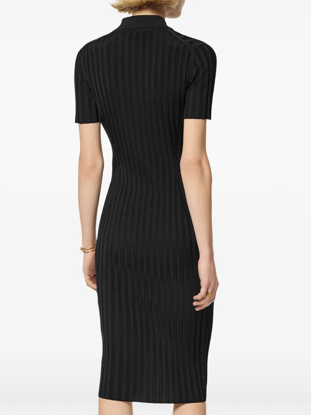 VERSACE Knit Midi Shirt Dress