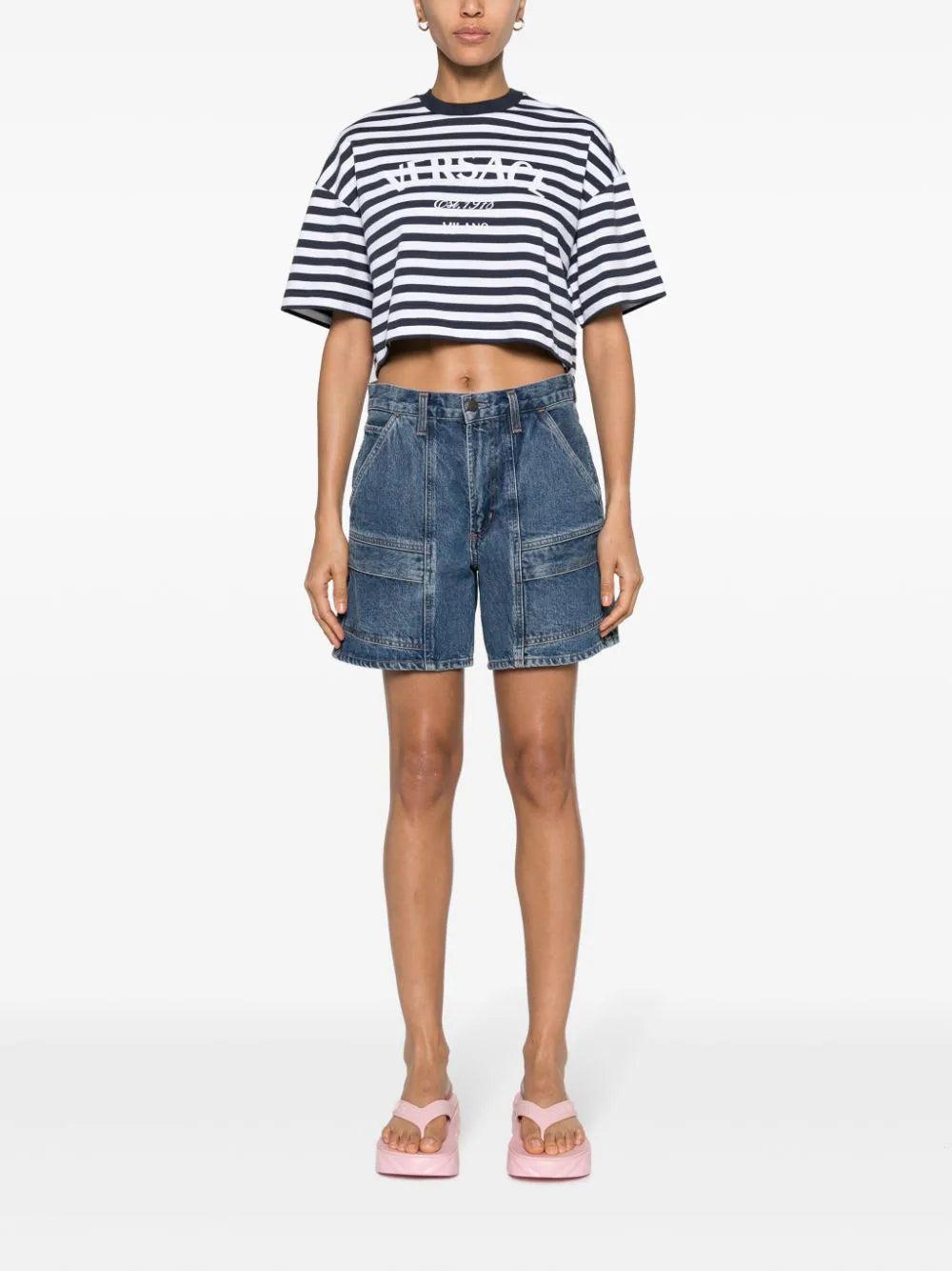 VERSACE L'ancora Versace Crop T-shirt