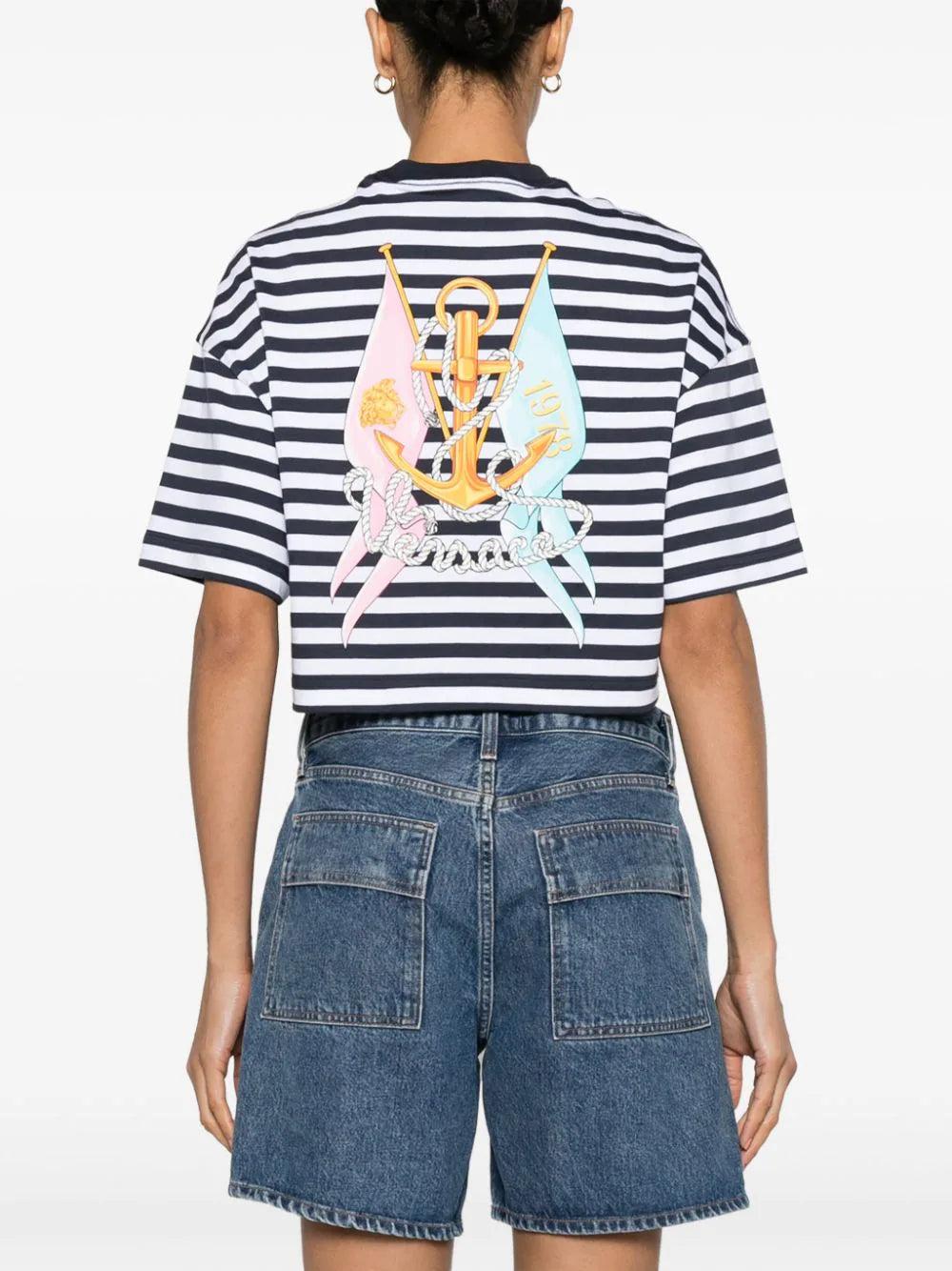 VERSACE L'ancora Versace Crop T-shirt
