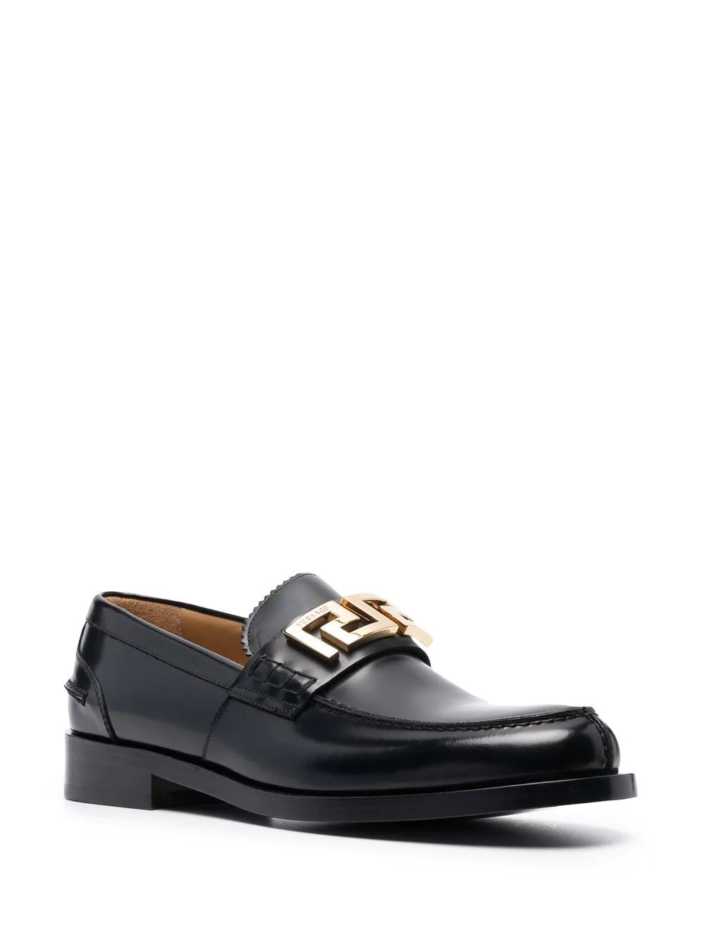 VERSACE La Greca Plaque Loafers