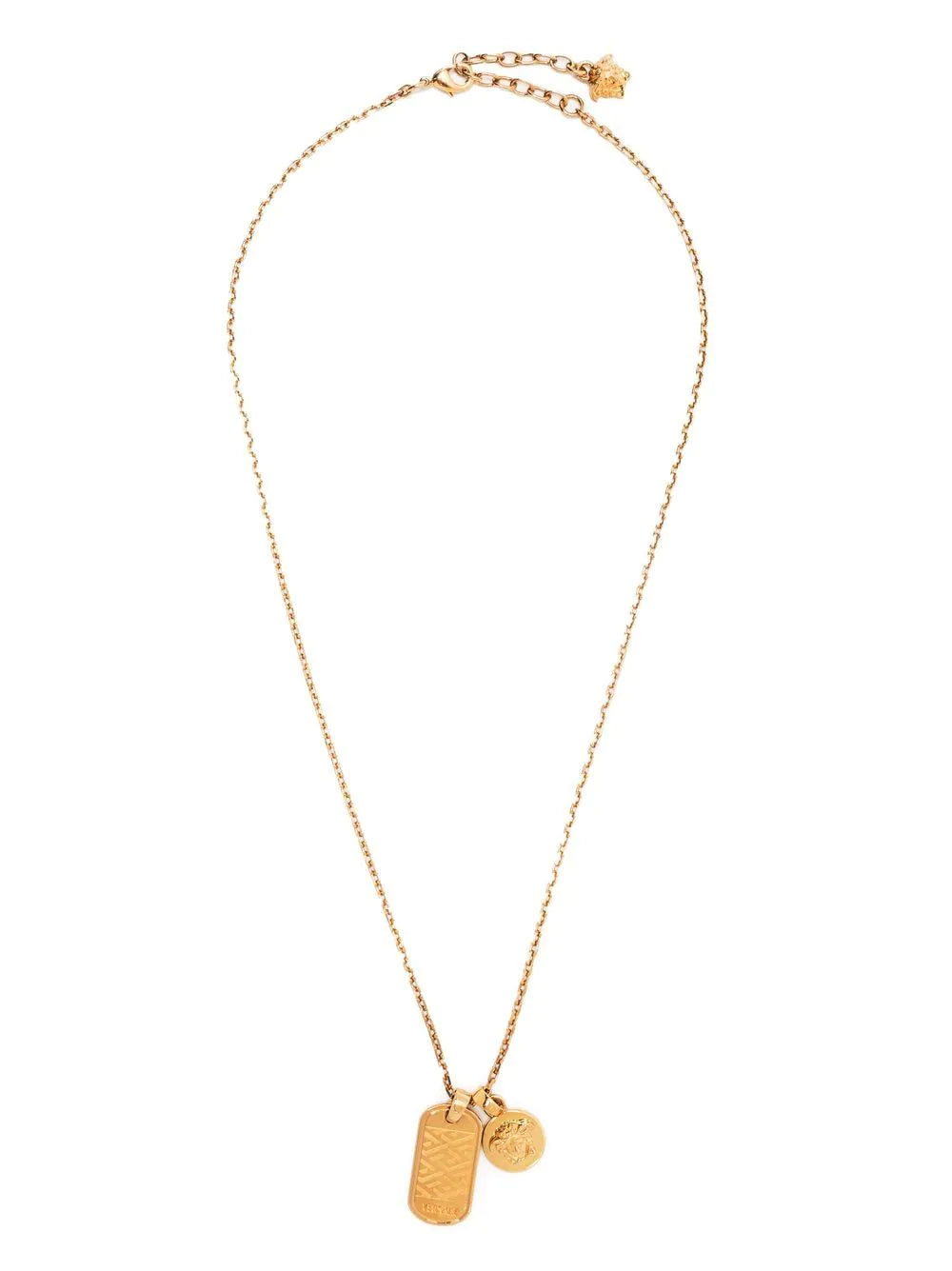VERSACE La Greca Tag Necklace
