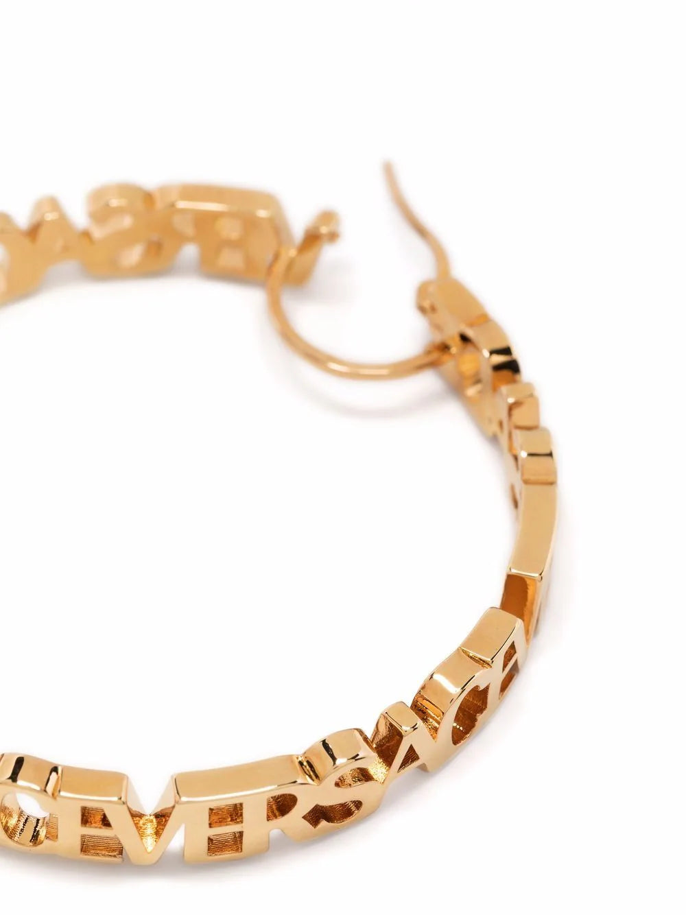 VERSACE Logoed Hoop Earrings