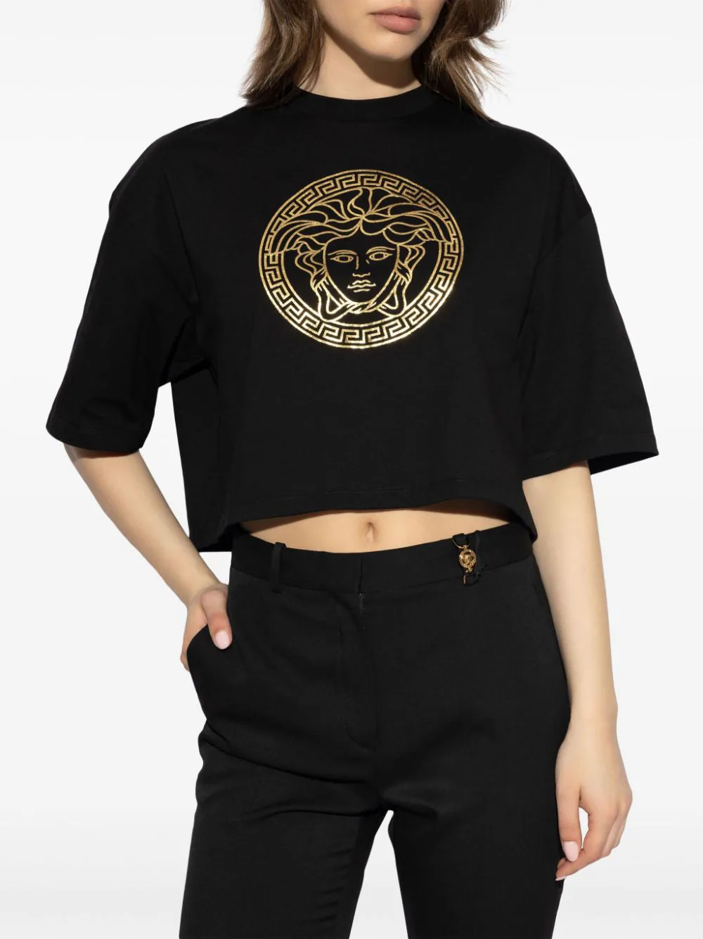 VERSACE Medusa Crop Boxy T-shirt