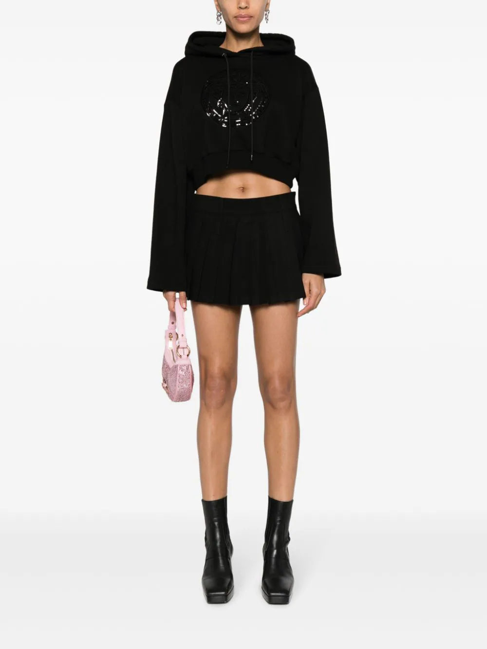 VERSACE Medusa Crop Hoodie