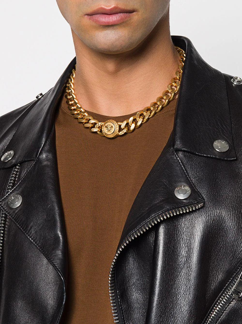 VERSACE Medusa Necklace With Chain