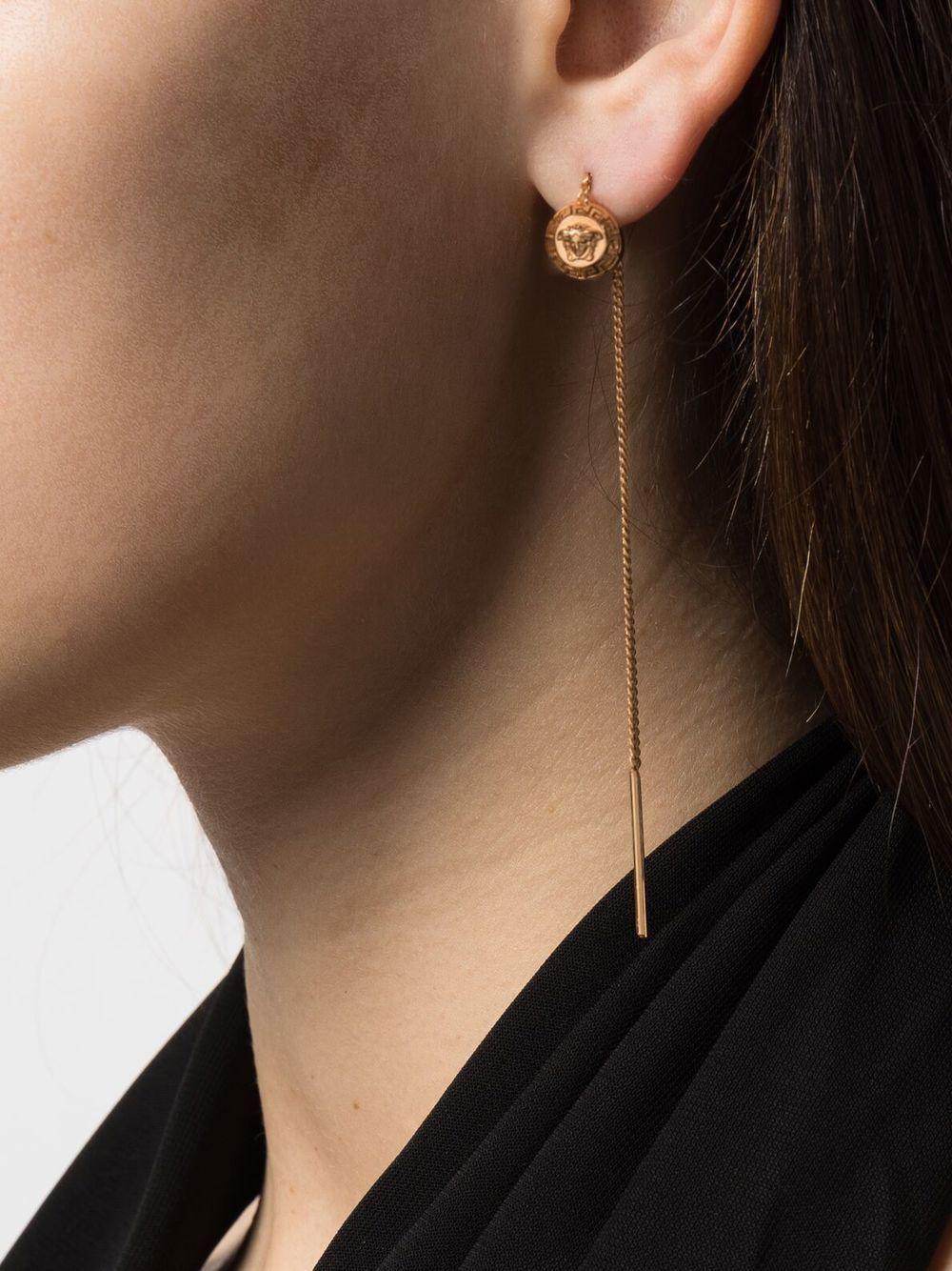 VERSACE Medusa Threader Earrings