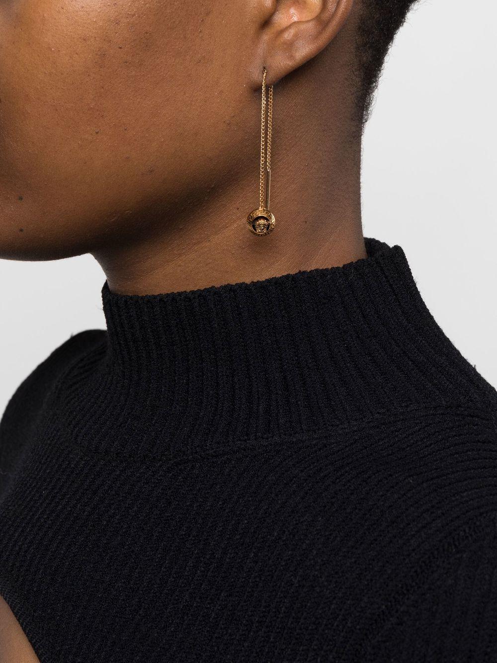 VERSACE Medusa Threader Earrings