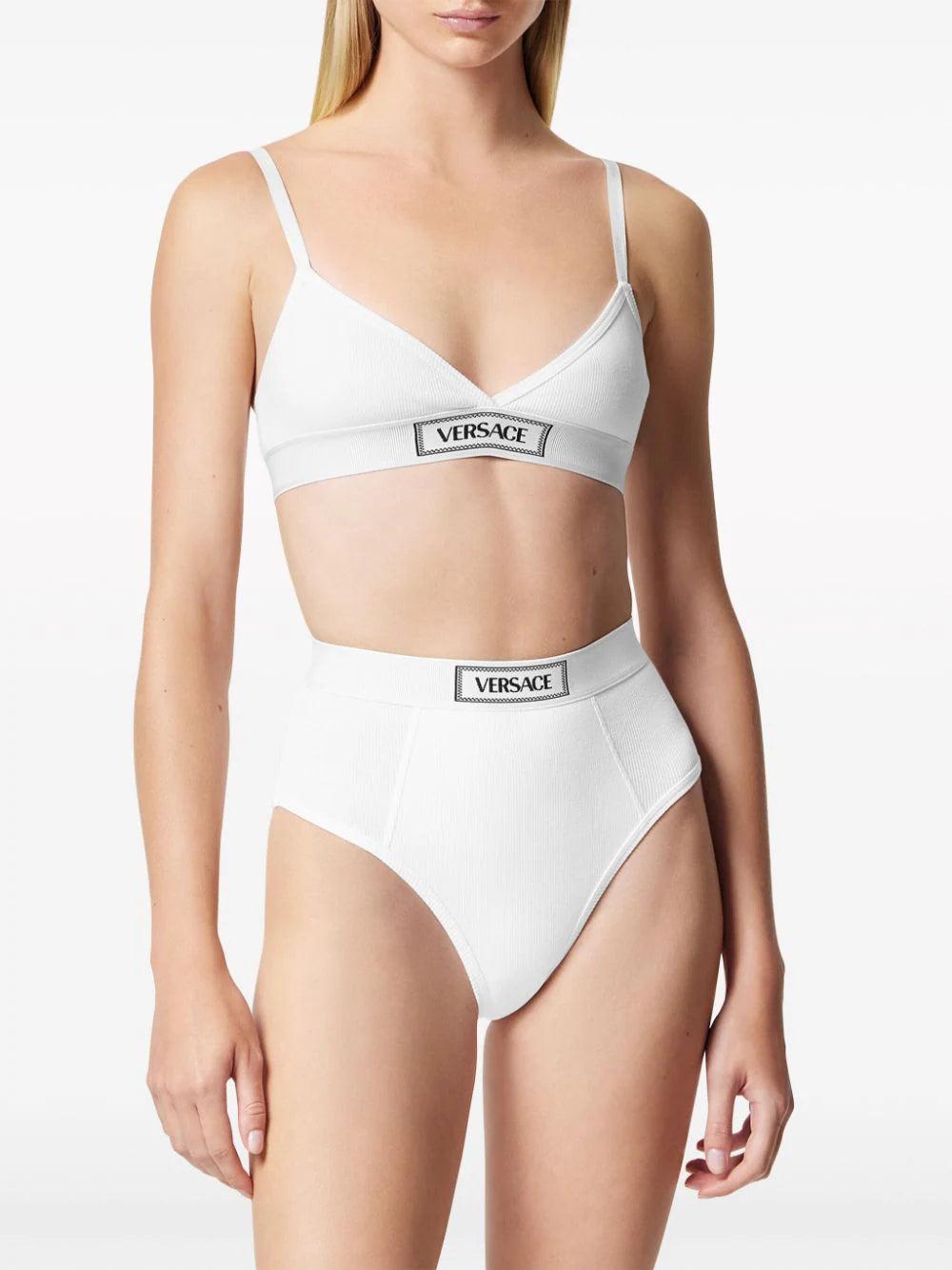 VERSACE Ribbed Briefs With Vintage '90s Logo