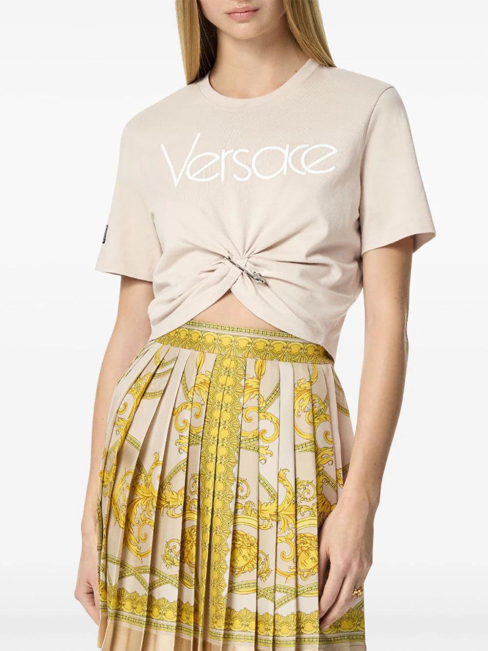 VERSACE Safety Pin 1978 Re-edition Logo T-shirt