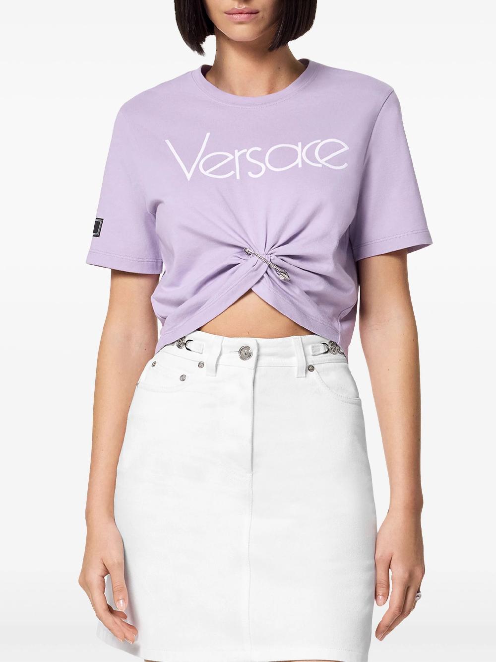 VERSACE Safety Pin 1978 Re-edition Logo T-shirt