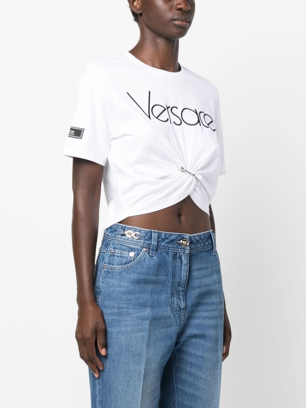VERSACE Safety Pin Logo T-shirt