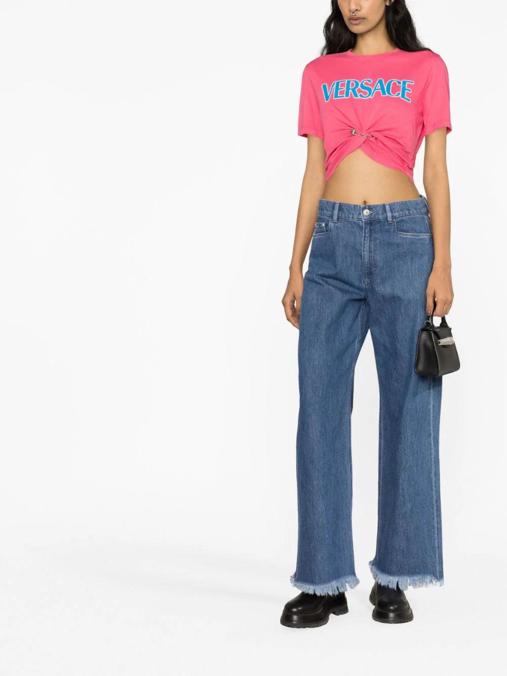 VERSACE Safety Pin Logo T-shirt
