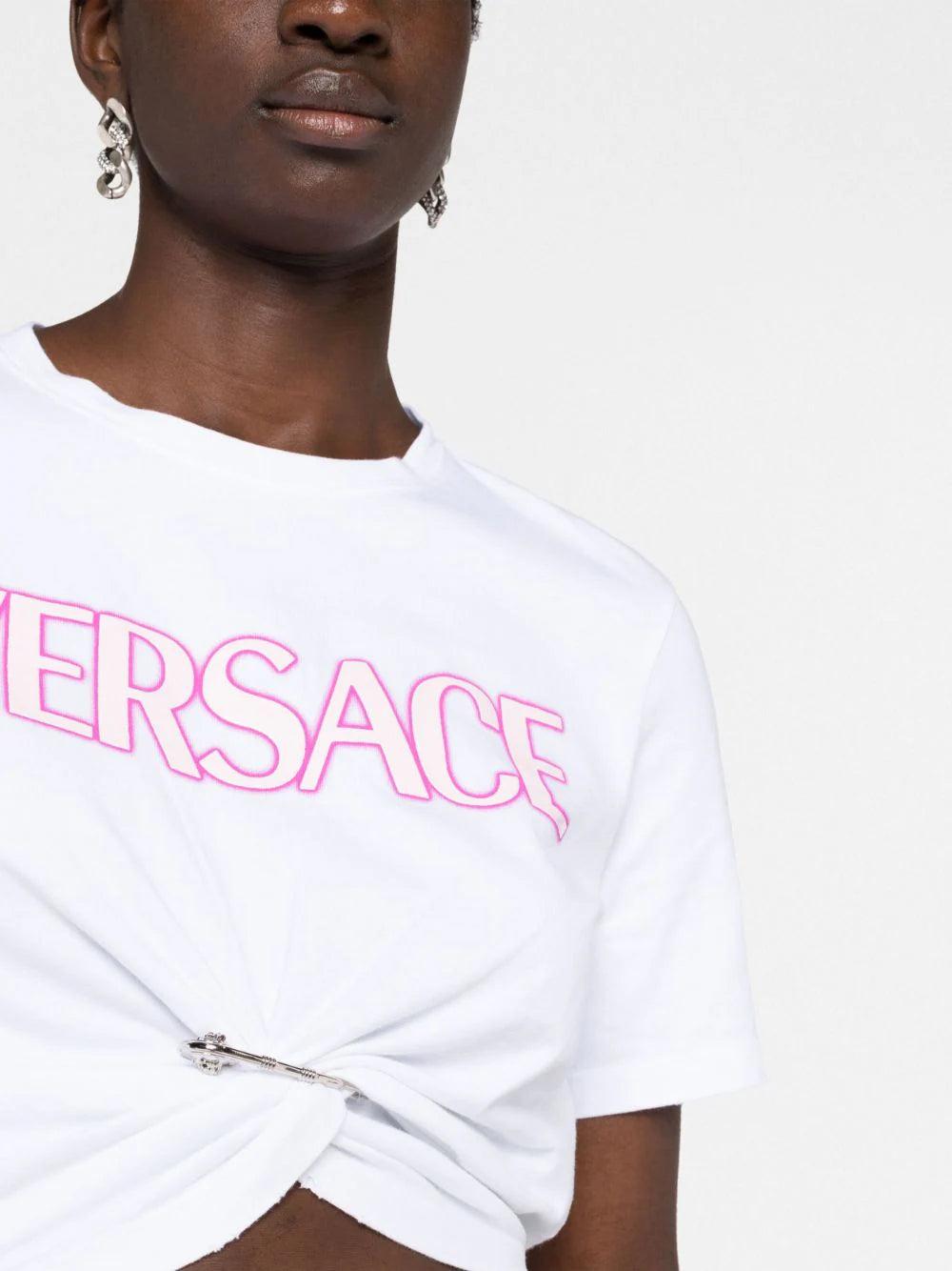 VERSACE Safety Pin Logo T-shirt