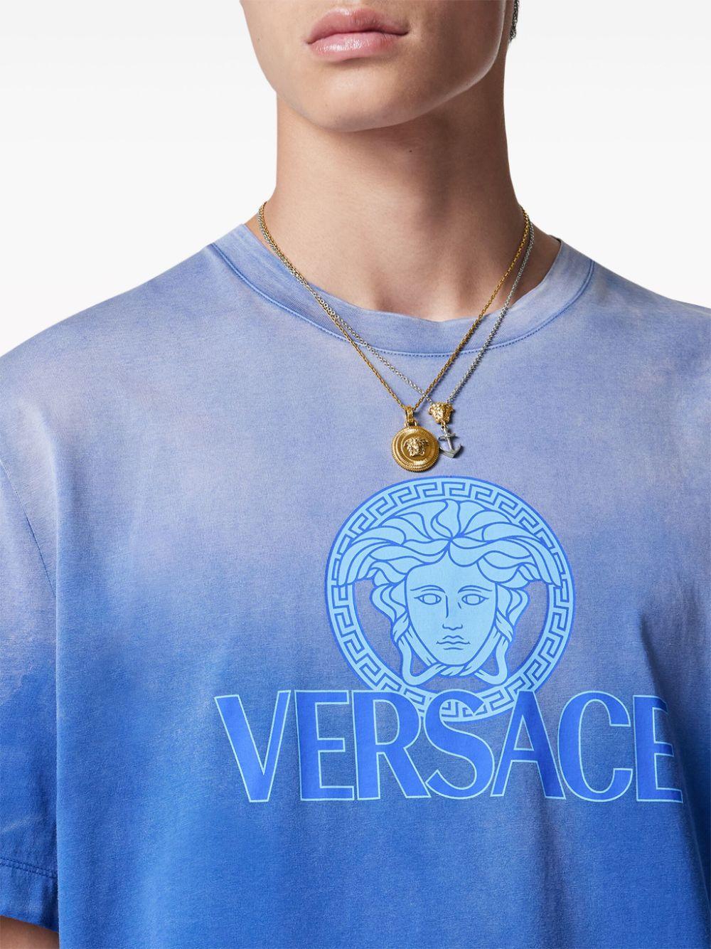 VERSACE Shaded T-shirt With Central Medusa