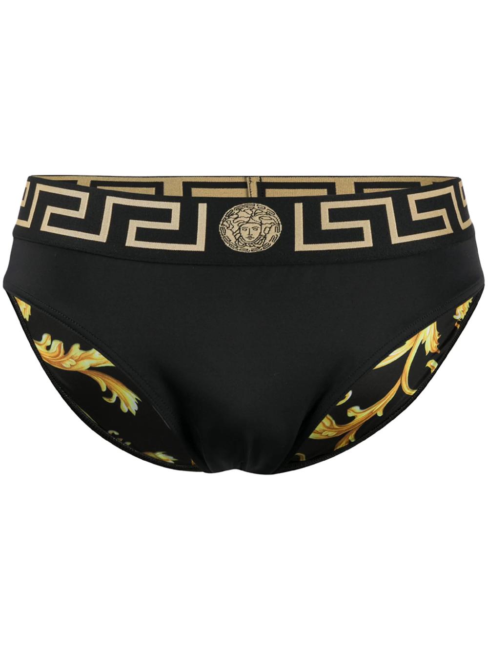 VERSACE Swim Briefs With Greca Border