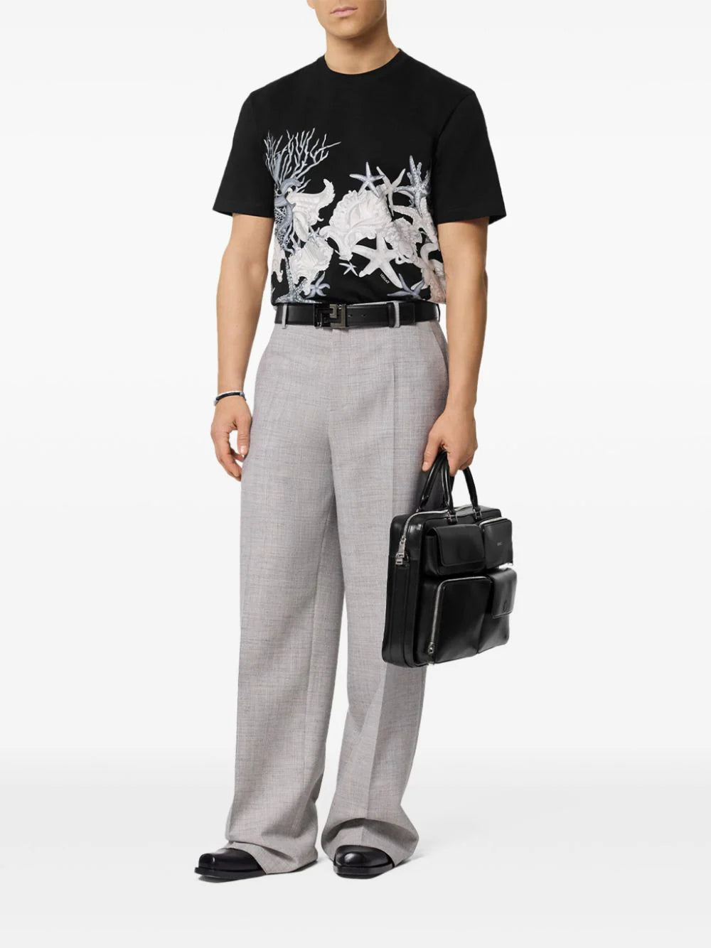 VERSACE T-shirt With Barocco Sea Motif