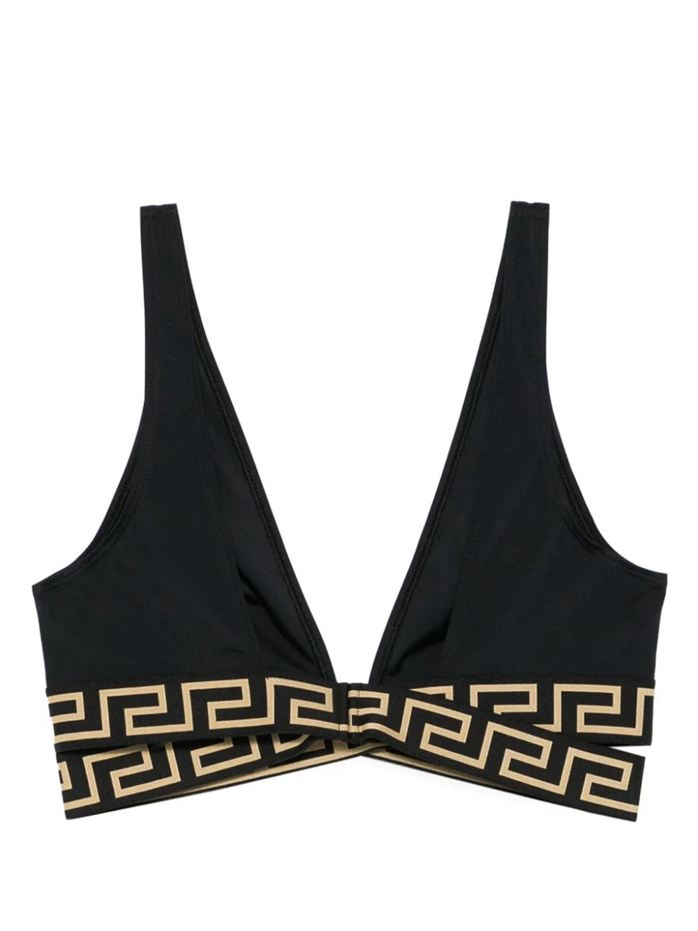 VERSACE Triangle Bikini Top With Greca Border
