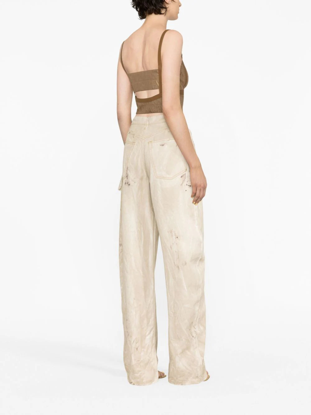 VERSACE Versace Allover Bustier Top