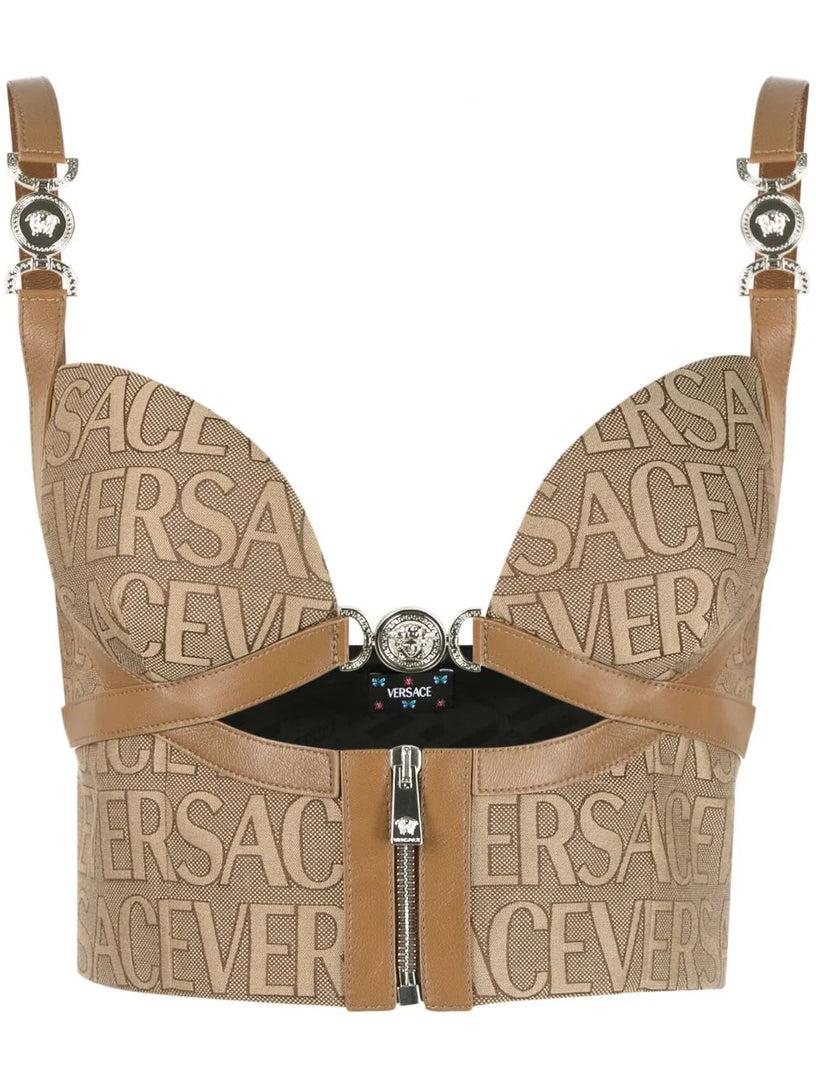 VERSACE Versace allover bustier top