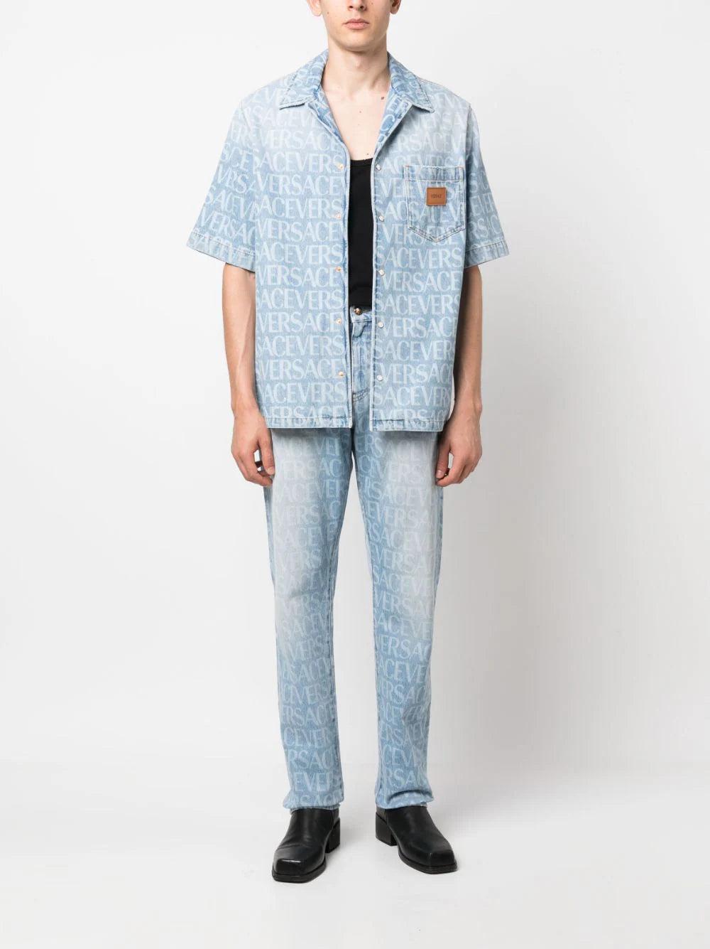 VERSACE Versace Allover Denim Shirt