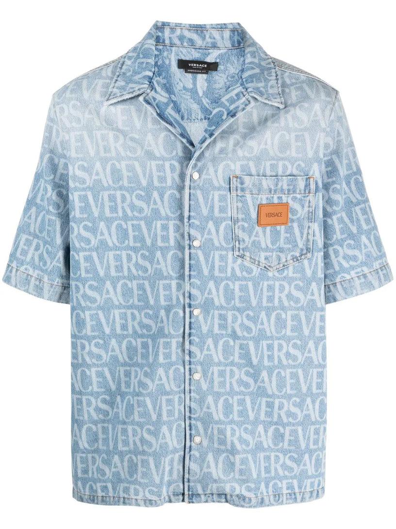 VERSACE Versace allover denim shirt