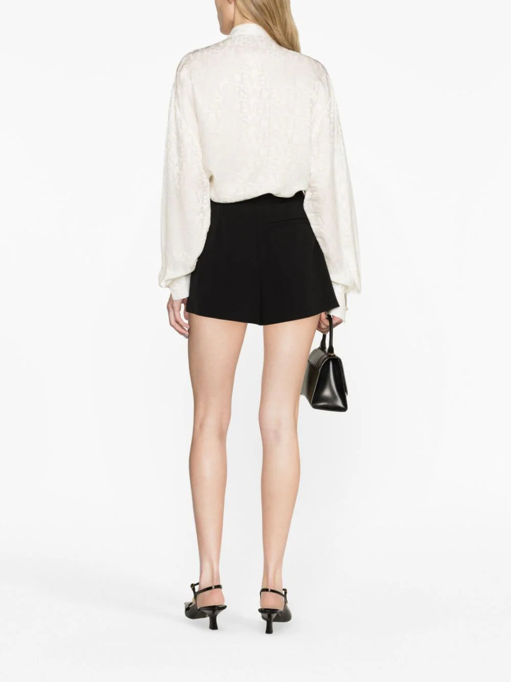 VERSACE Versace Allover Scarf-tie Shirt