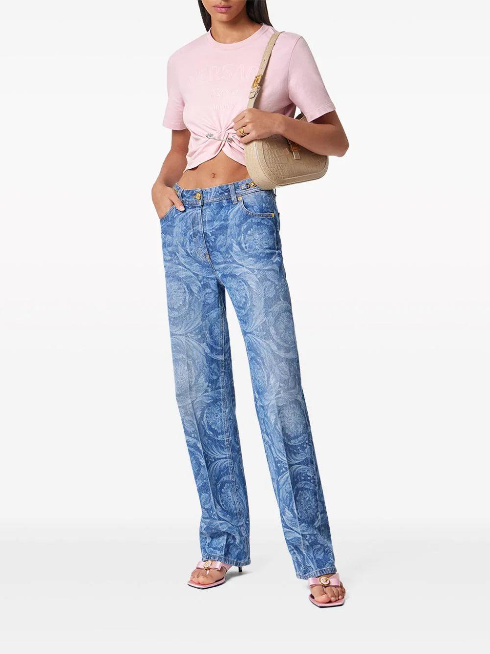 VERSACE Versace Milano Stamp Crop T-shirt