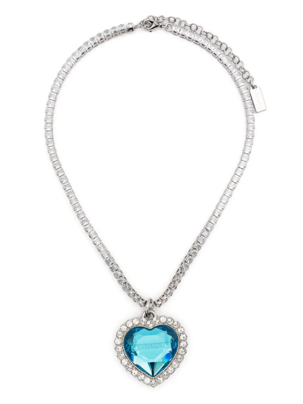 VETEMENTS Crystal Heart Necklace