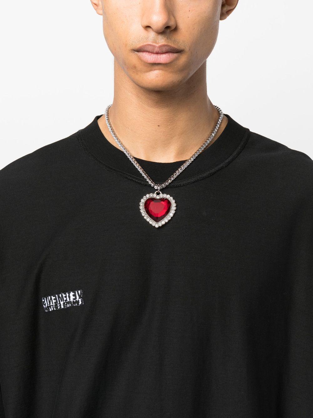VETEMENTS Crystal Heart Necklace