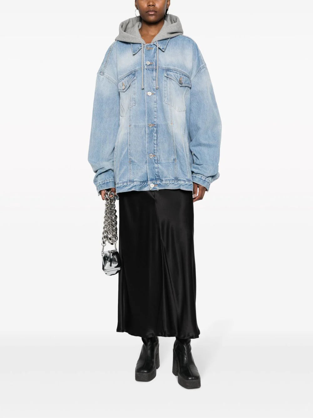 VETEMENTS Denim Jacket With Hood