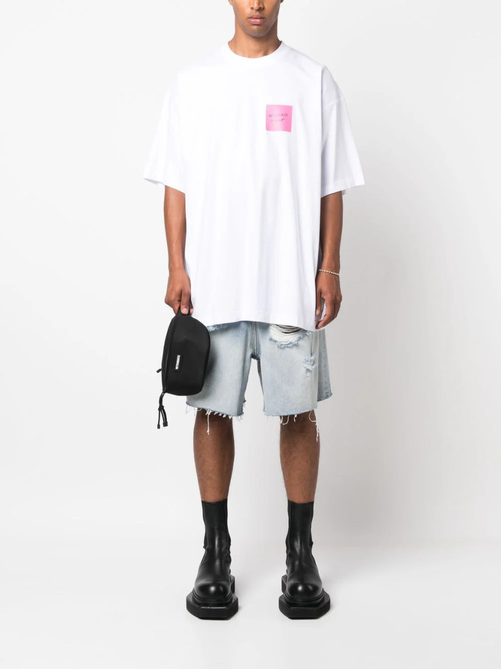 VETEMENTS Destroyed Baggy Shorts
