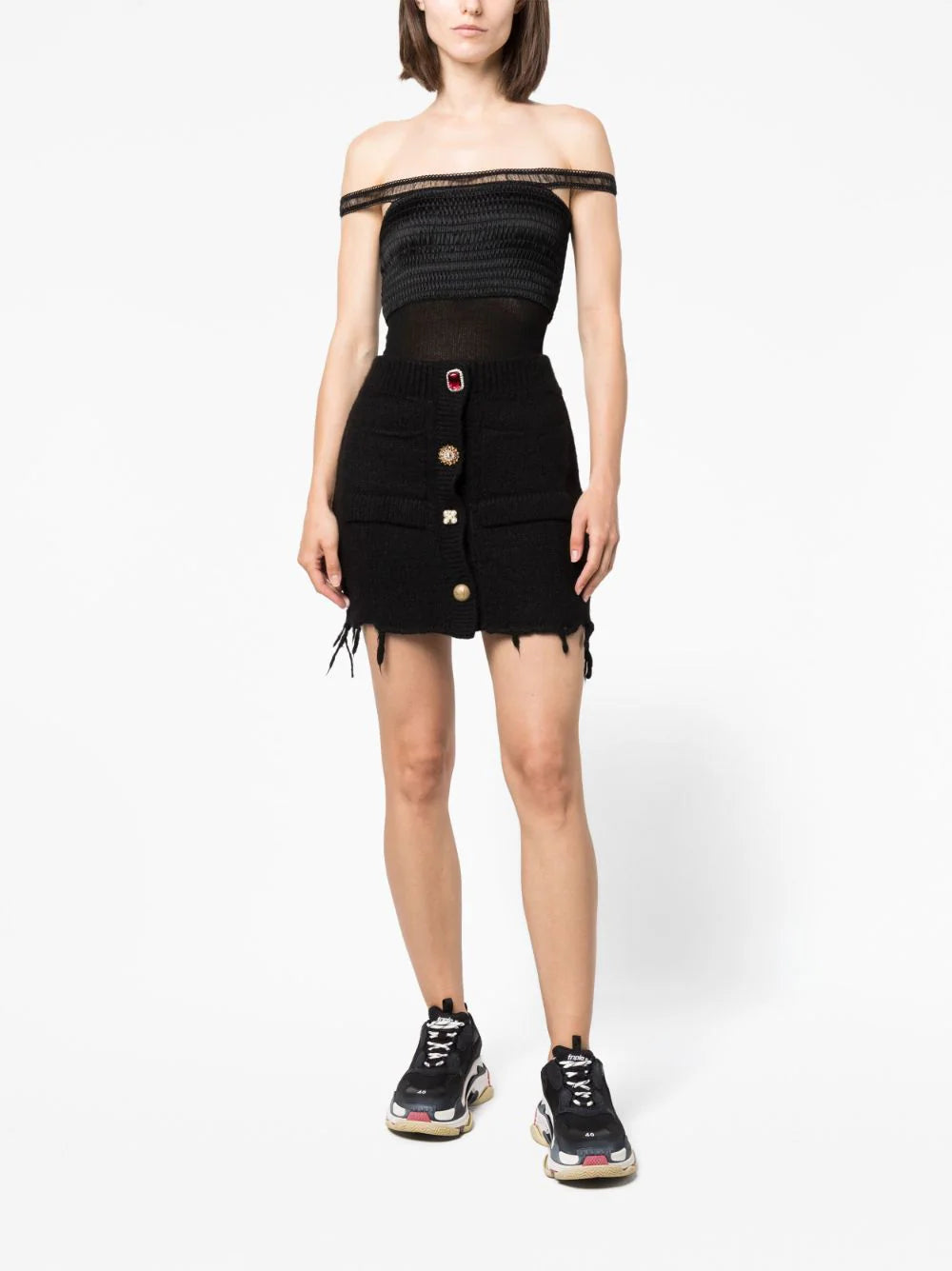 VETEMENTS Fancy Button Skirt
