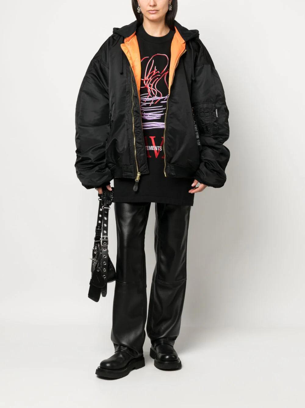 VETEMENTS Hooded Bomber Jacket