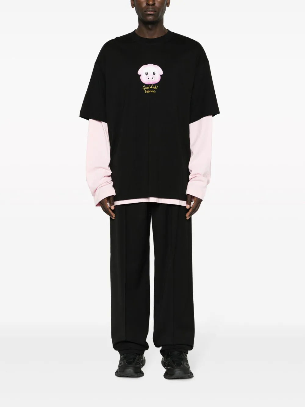 VETEMENTS Lucky Pig Layered T-shirt