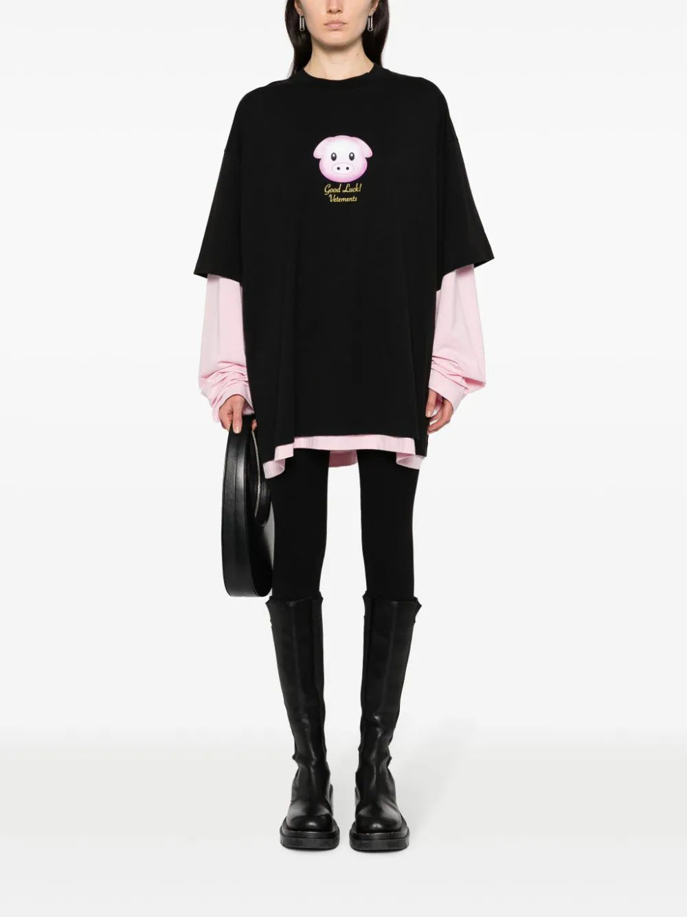 VETEMENTS Lucky Pig Layered T-shirt