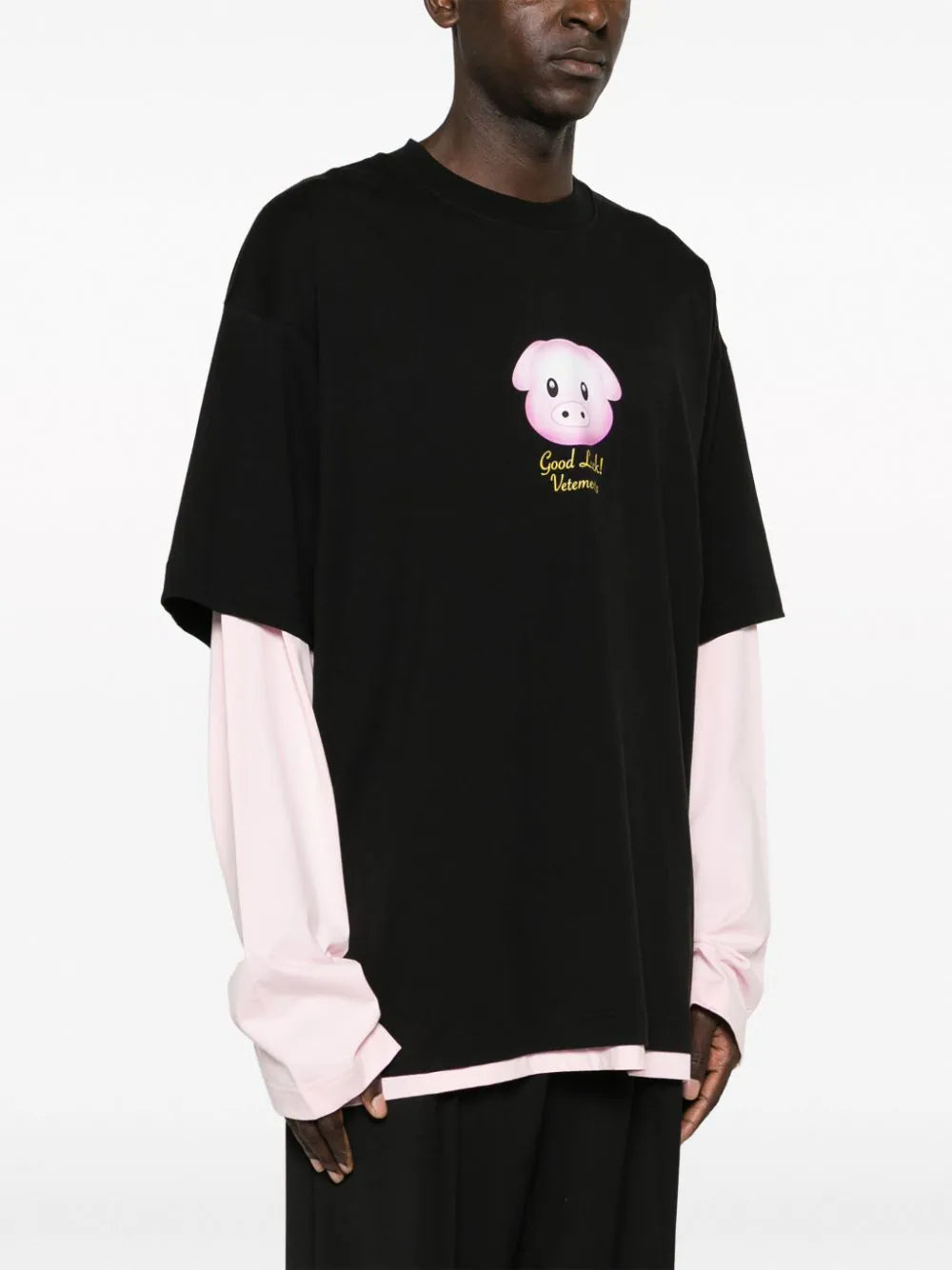 VETEMENTS Lucky Pig Layered T-shirt