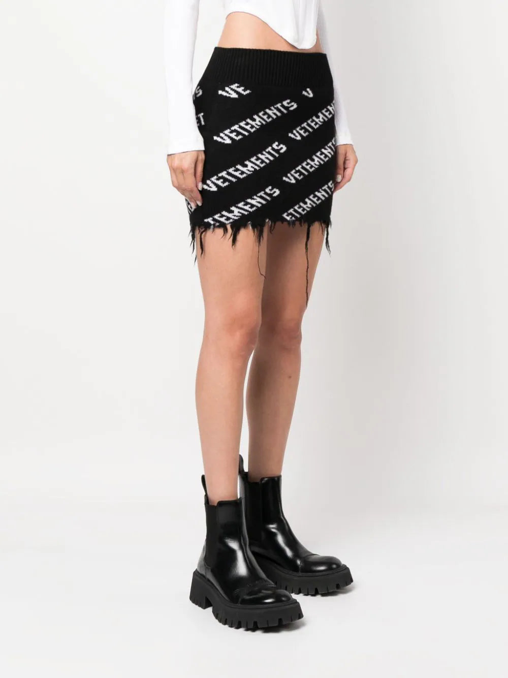 VETEMENTS Monogram Mini Skirt