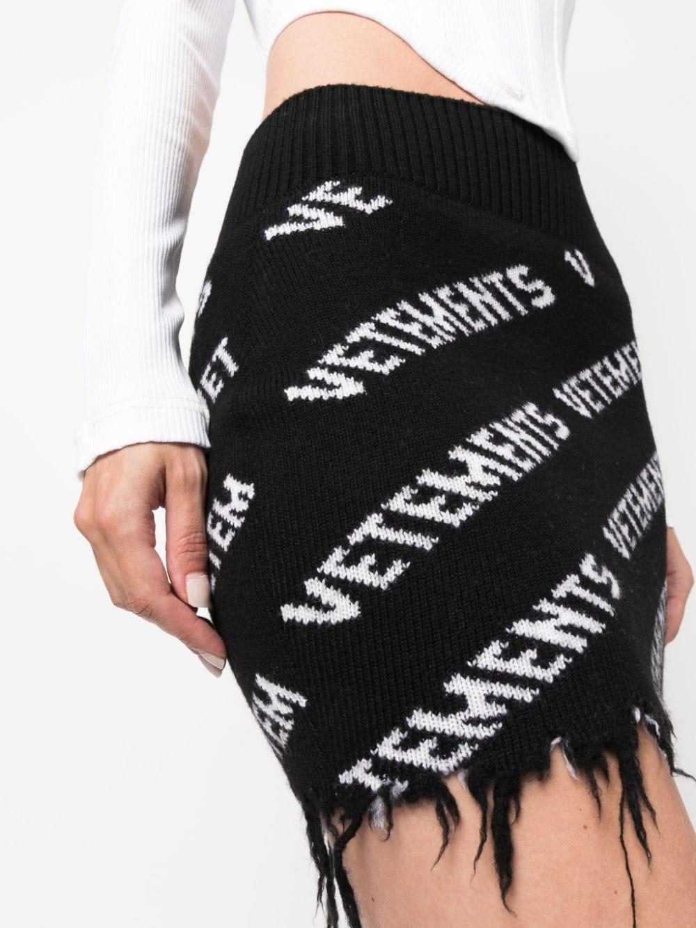 VETEMENTS Monogram Mini Skirt