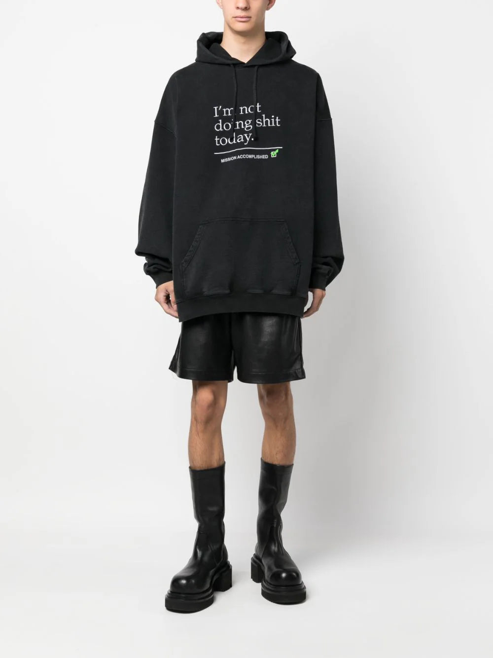 VETEMENTS Not Doing Shit Today Hoodie