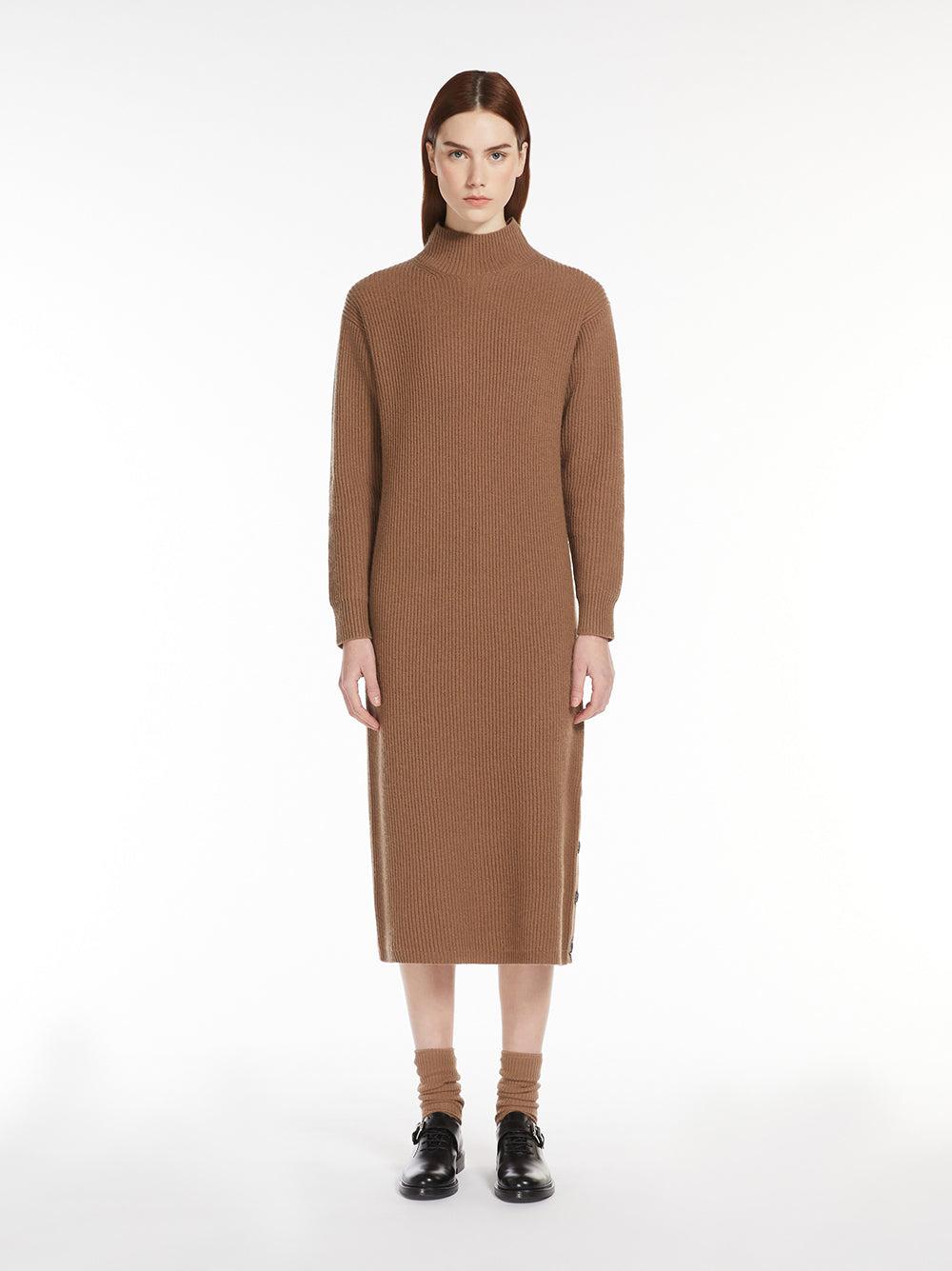 S Max Mara Vincita Turtleneck Dress In Wool And Cashmere