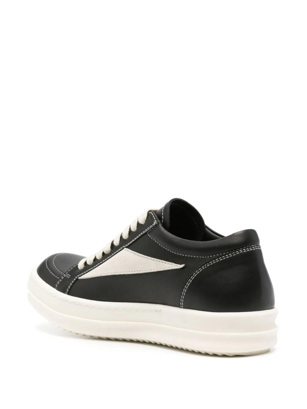 RICK OWENS Vintage Sneaks In Grain Calf Leather And Velour Suede